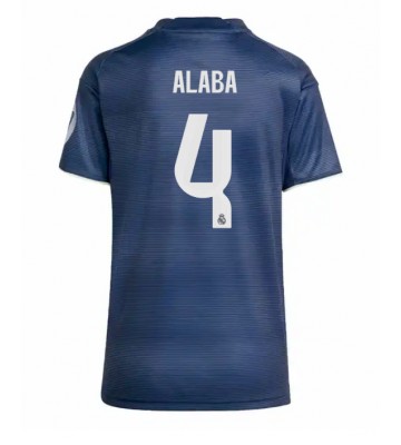 Real Madrid David Alaba #4 Udebanetrøje Dame 2025-26 Kortærmet